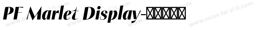 PF Marlet Display字体转换